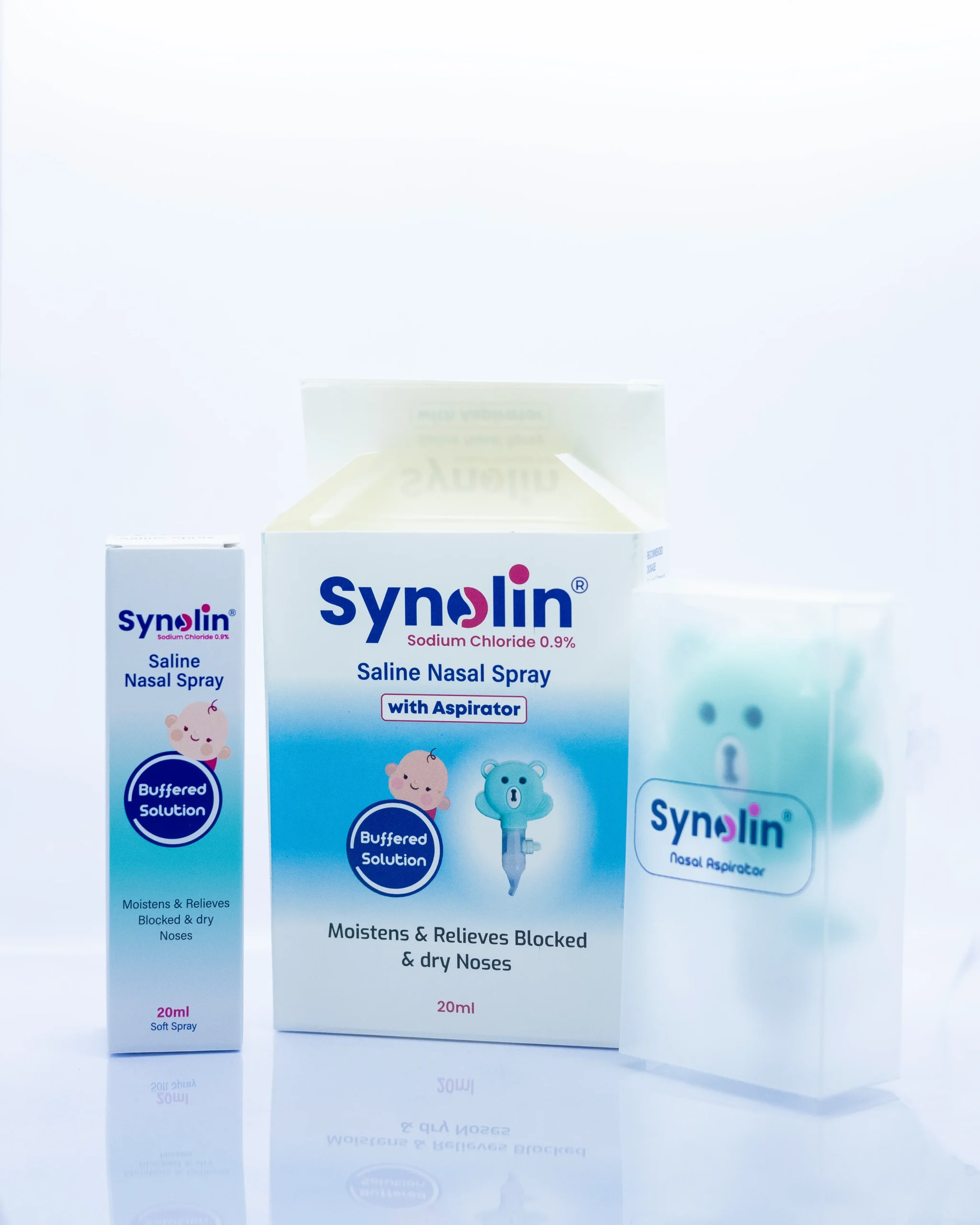 Synolin Saline Nasal Spray With Aspirator